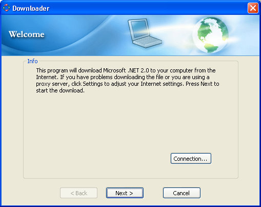 Potvrzeni instalace .NER frameworku